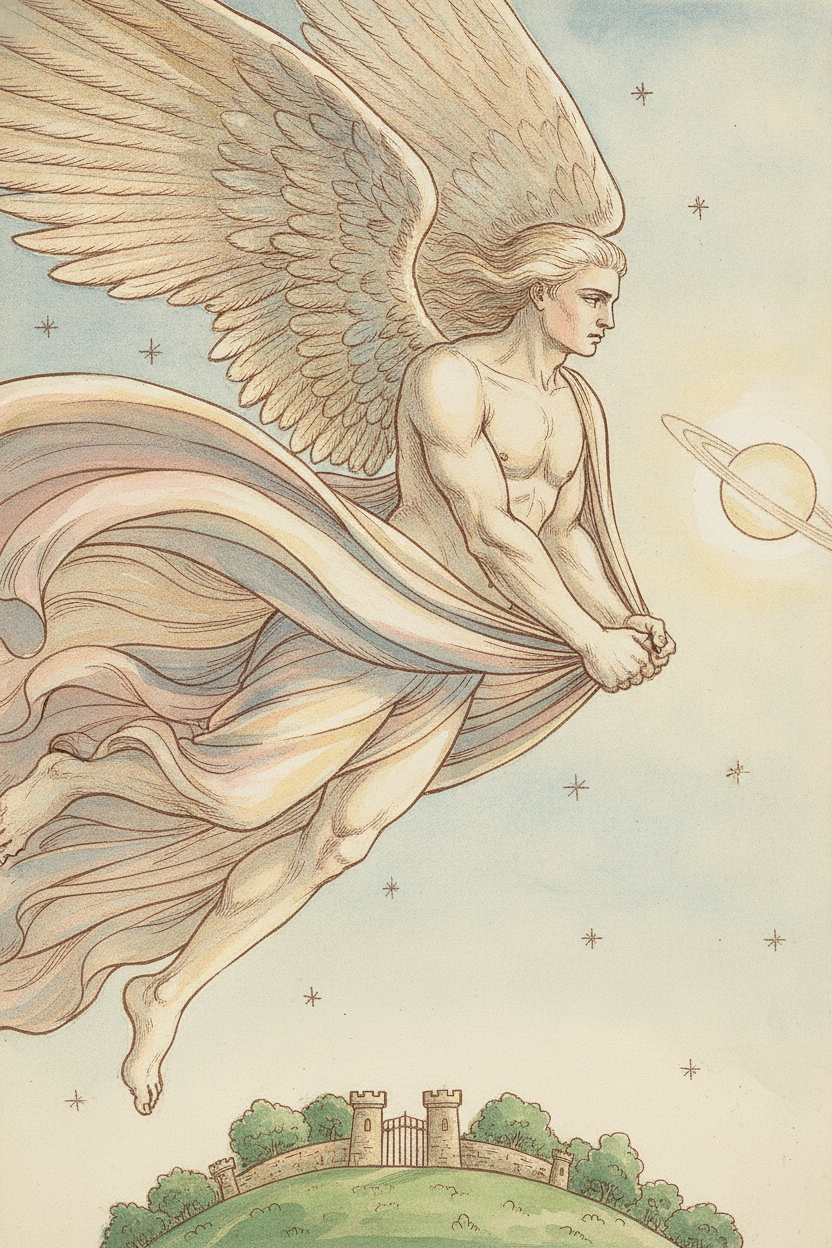 IV. Satan's Flight to Eden — after the manner of the Baroque printmakers