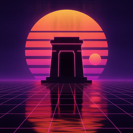 Synth Temple — Insulated Tumbler