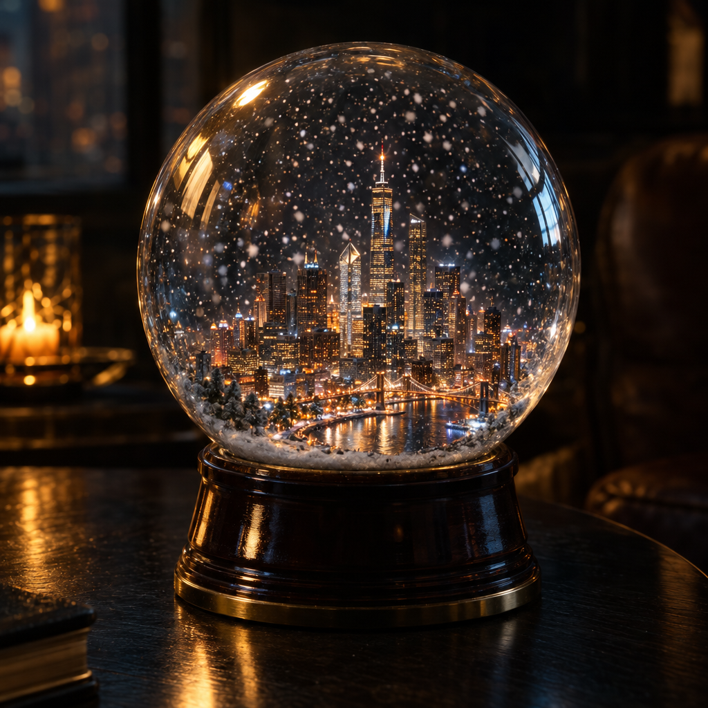 Snow Globe City — Insulated Tumbler