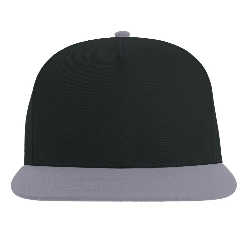 gelato-blank:hat.snapback.unisex.classic.yupoong.6007:black--silver:front