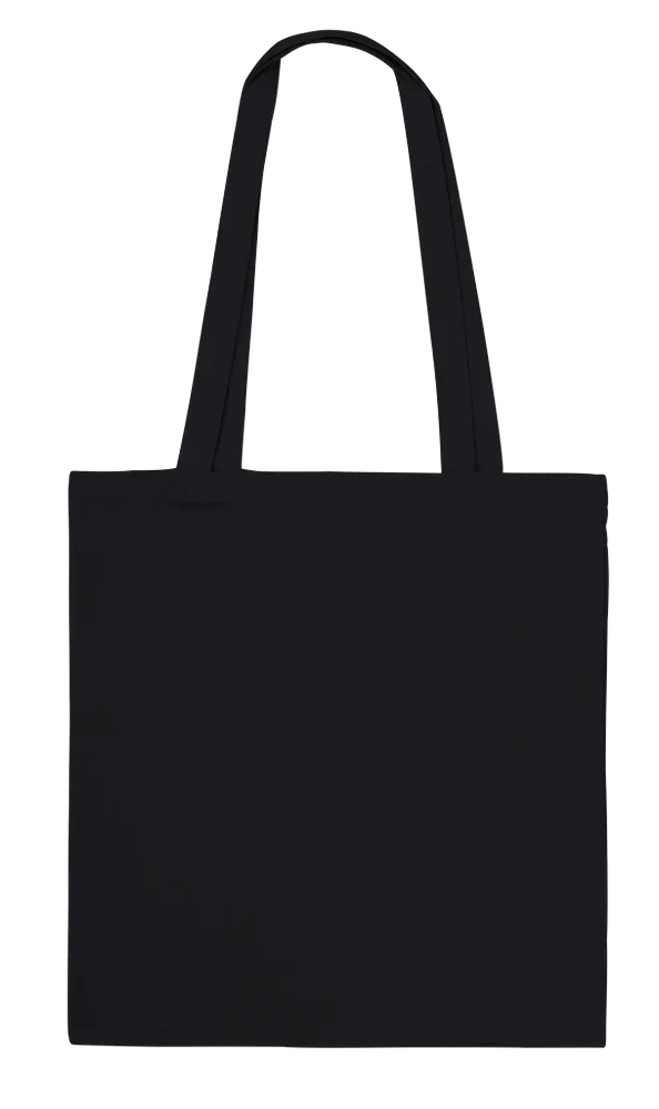 All Seeing Eye Tote — Black tote (blank garment colour reference)