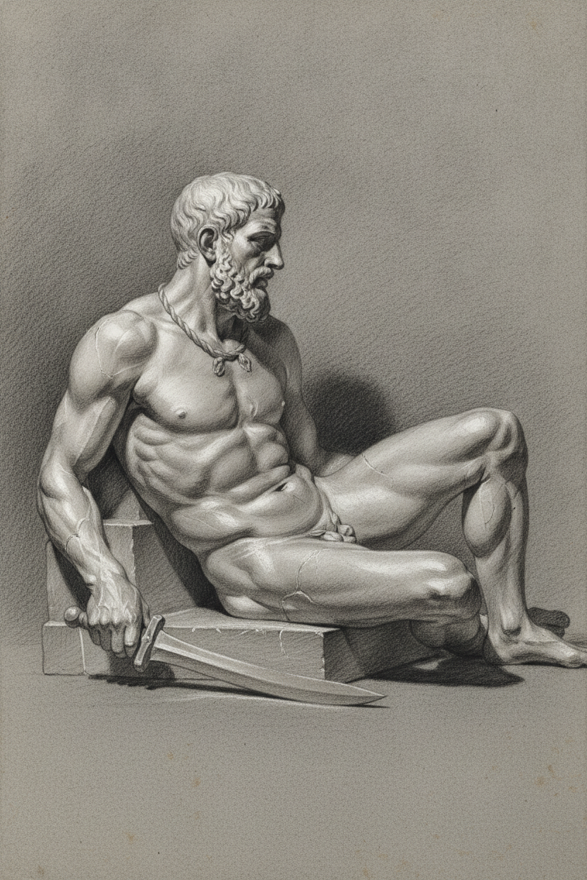 Plate V. The Dying Gaul