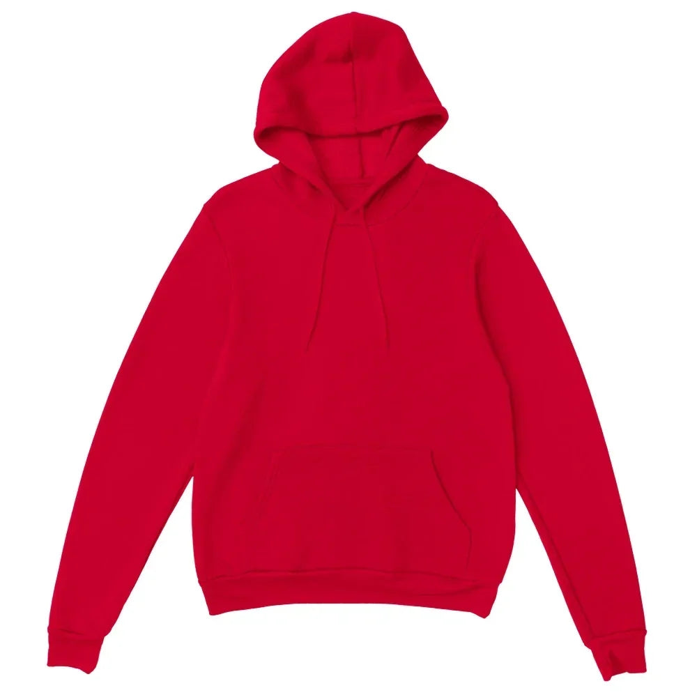 Highway to the Gas Giants Hoodie — Red hoodie (blank garment colour reference)